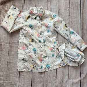 Disney Animators Jacket Girls Size 7/8 Princess Collection Wind Breaker + hat